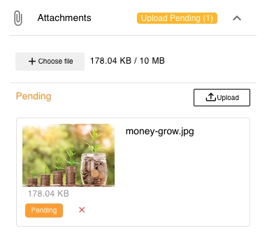 Attach Supporting Files To The Quote