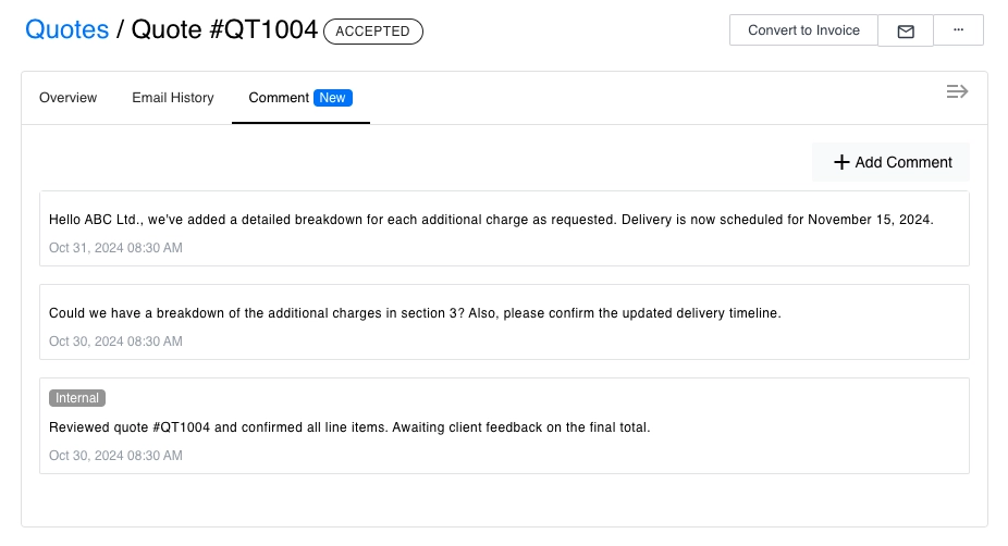 Comments And Revisions In Context