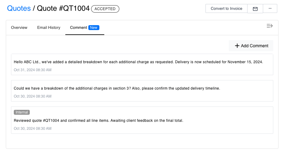 Comments And Revisions In Context