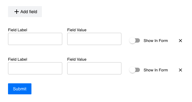 Custom Fields For Operational Detail