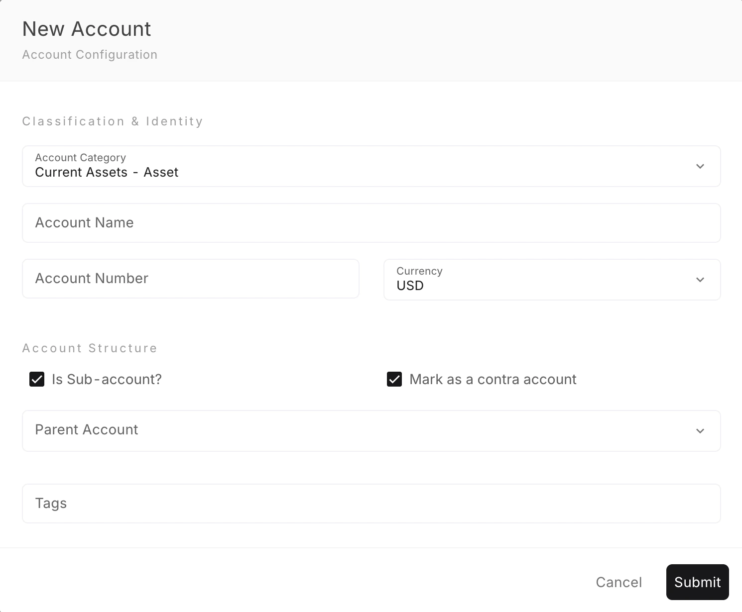 Parent And Child Account Structures