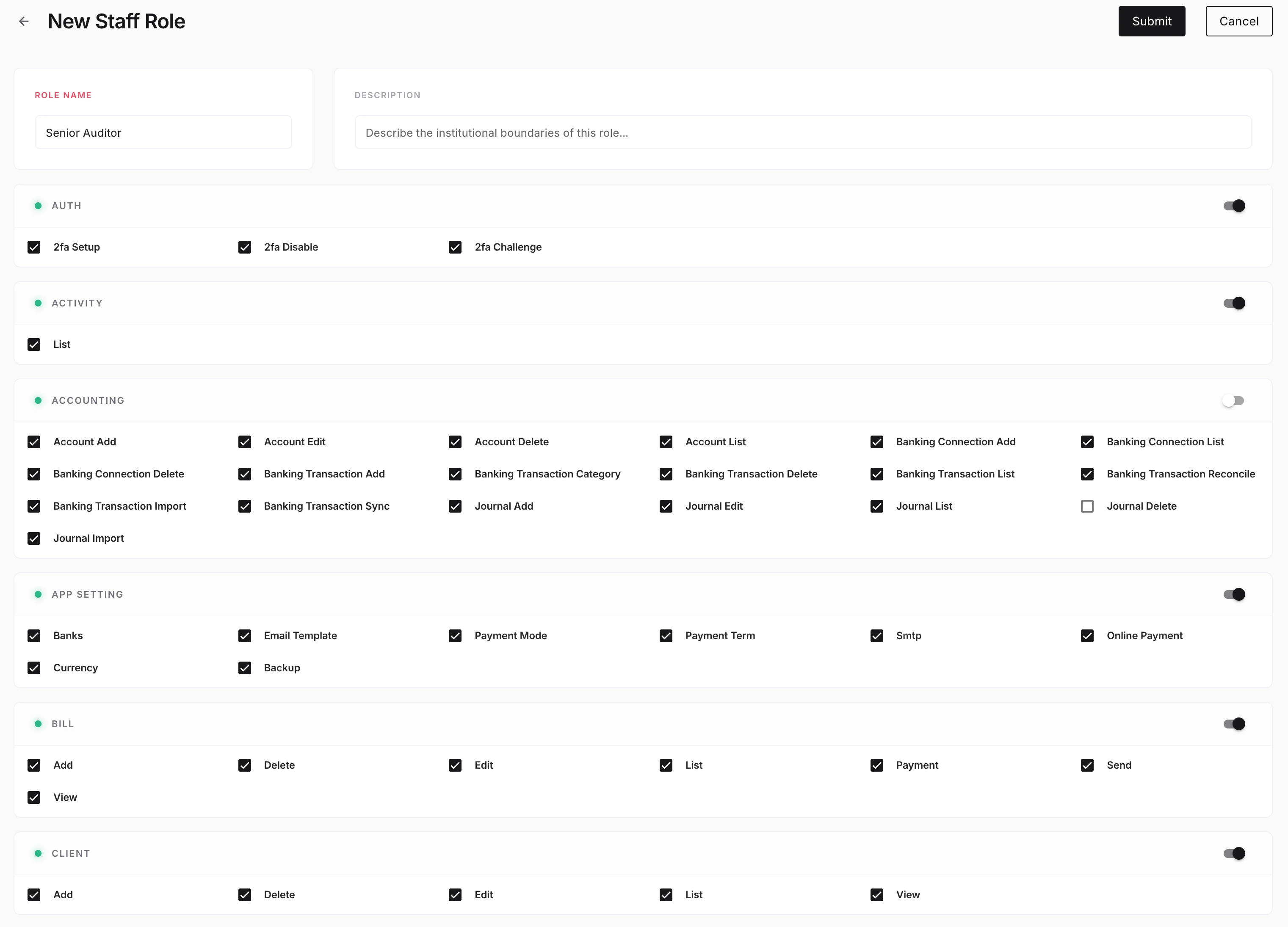 Permission Logic Interface